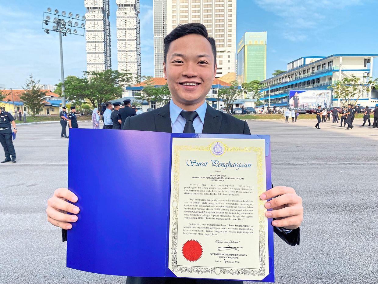 Lim, a lawyer, has been giving talks on crime prevention, anti-bullying as well as motivating Johor youths to develop skills.