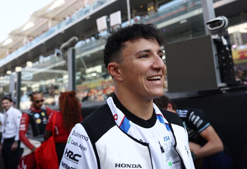 Motor racing-Hadjar crashes Red Bull car in Barcelona pre-season testing