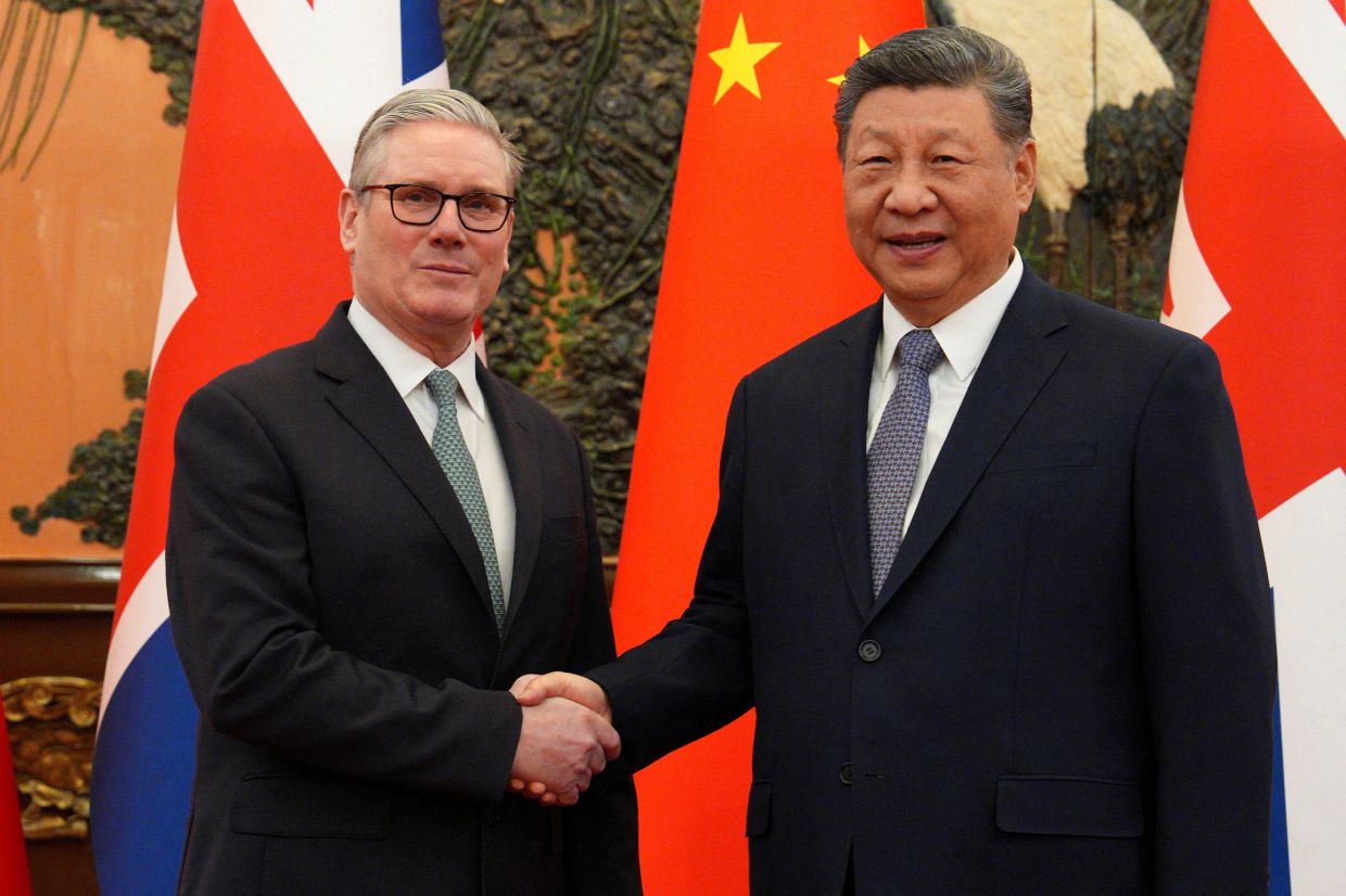 Britain's Starmer reports 'good progress' after meeting China's Xi
