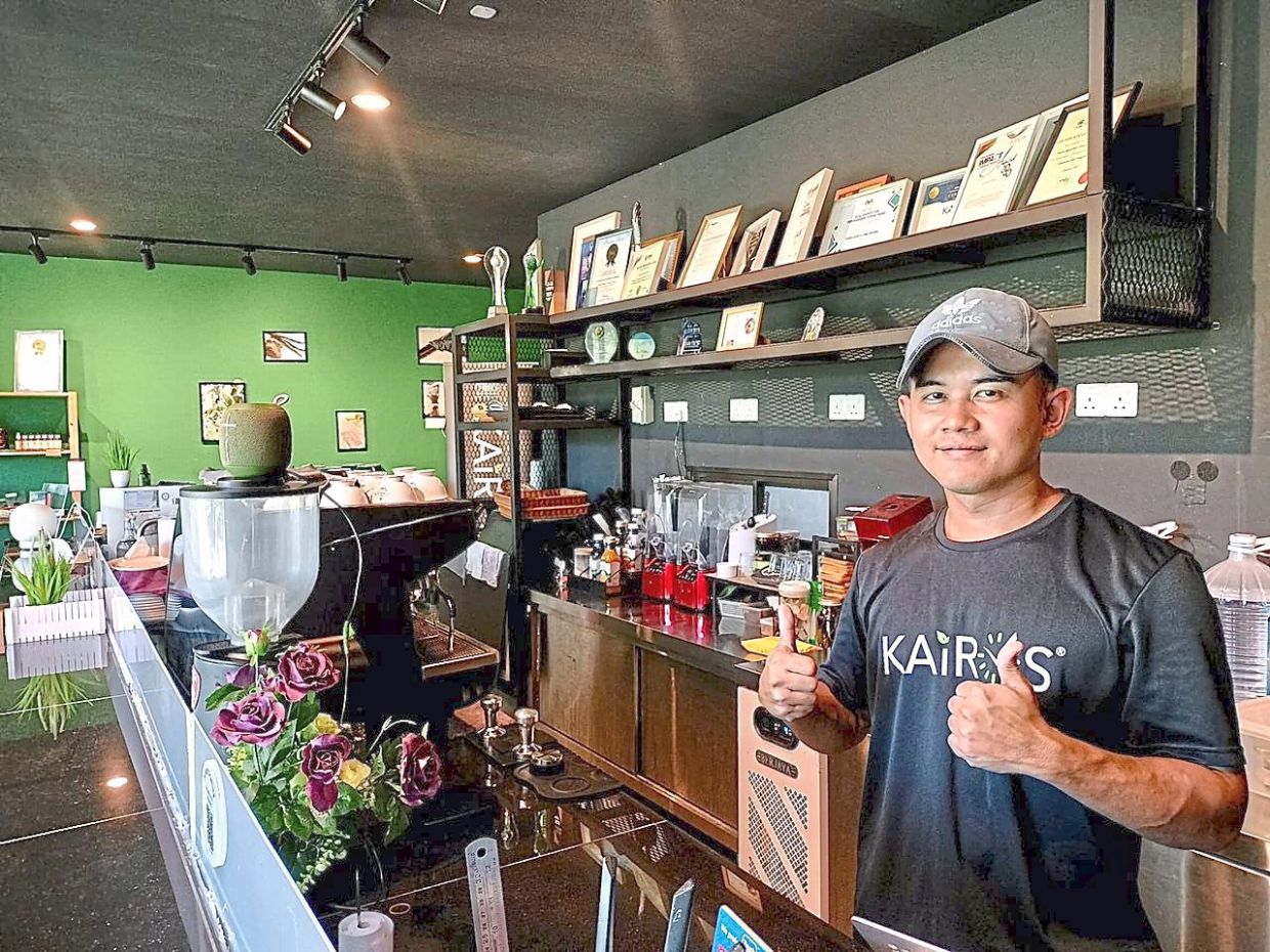Wong spends his days tending to the plants while also managing daily operations at the farm’s cafe.