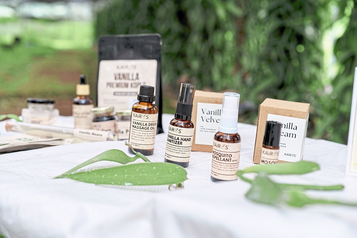 Vanilla extract is used in a range of products, including oils, creams and personal care items. Photo: Yayasan Hasanah