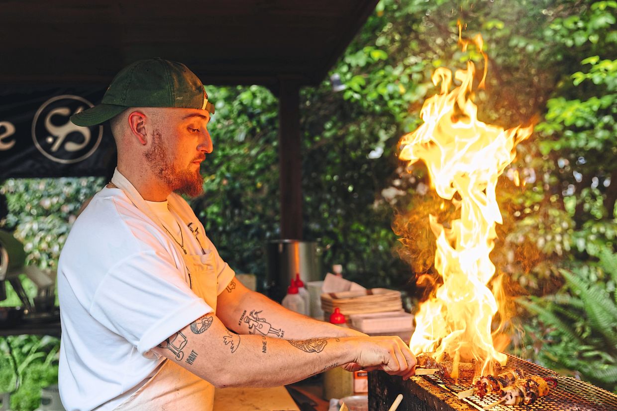 Despite having cooked with fire for years, Mallmann says he enjoys watching other chefs who also cook with fire and often becomes inspired by them.
