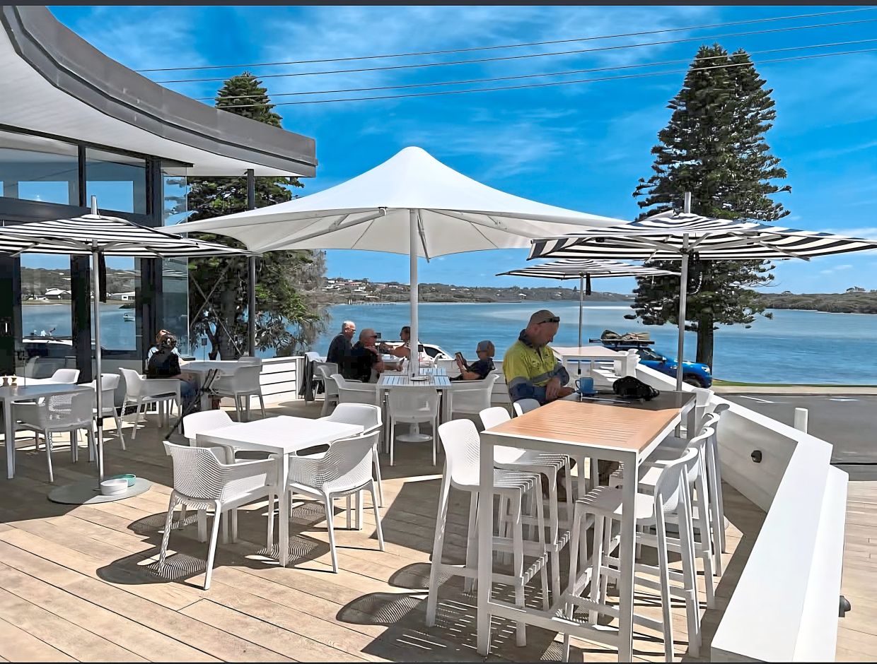 The gorgeous views from the Colourpatch Cafe, known for being the last eating house before the Antarctic. — Colourpatch Cafe/Instagram