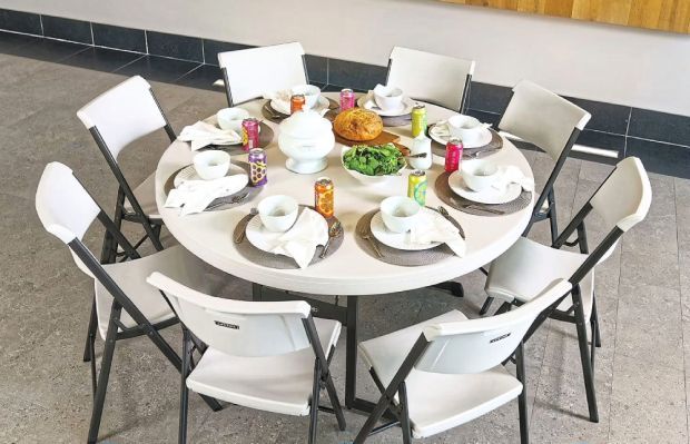 Lightweight yet durable, Lifetime tables are stain-and rust-resistant, UV-protected and come with foot caps to help protect your floors.