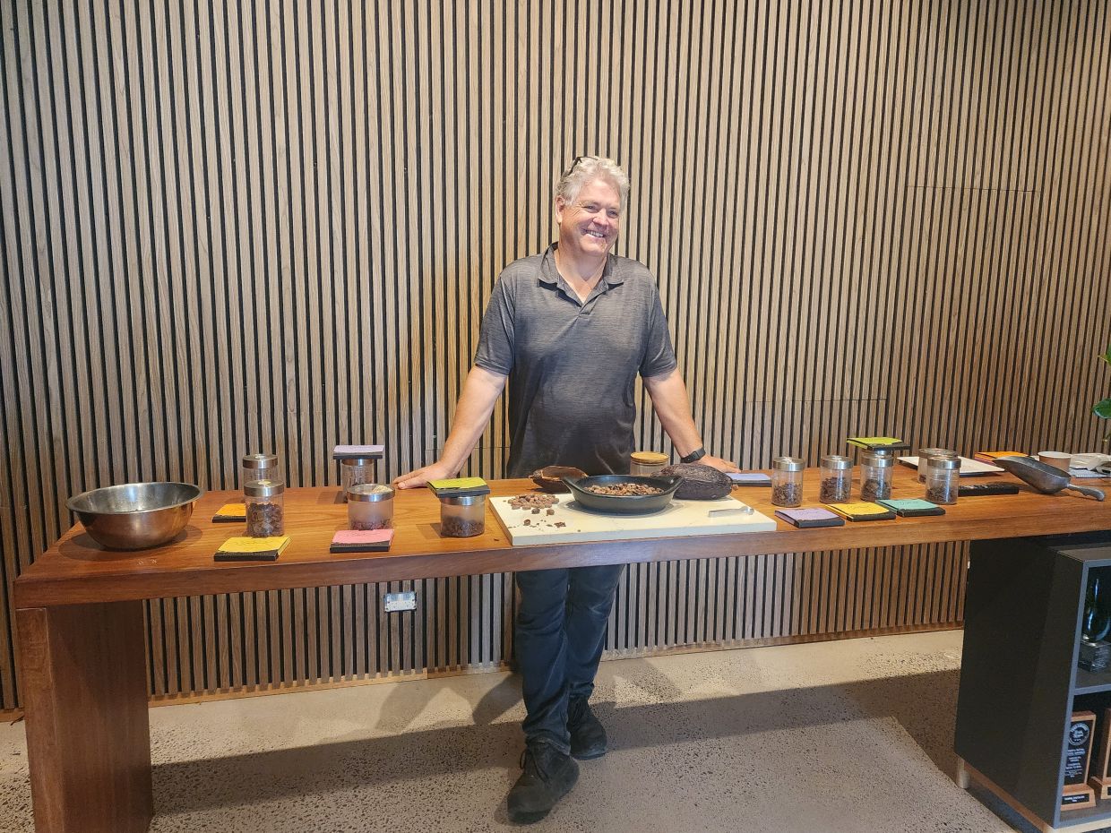 Gabriel Chocolate is Western Australia's first bean-to-bar maker, helmed by the eponymous Gabriel (pictured here).