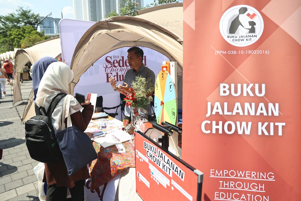 Buku Jalanan Chow Kit, located in the outdoor area of KL Alternative Bookfest 2026, advocates for equal access to education and a healthy learning environment for underprivileged children, and is one of the participating NGOs. Photo: The Star/Azman Ghani