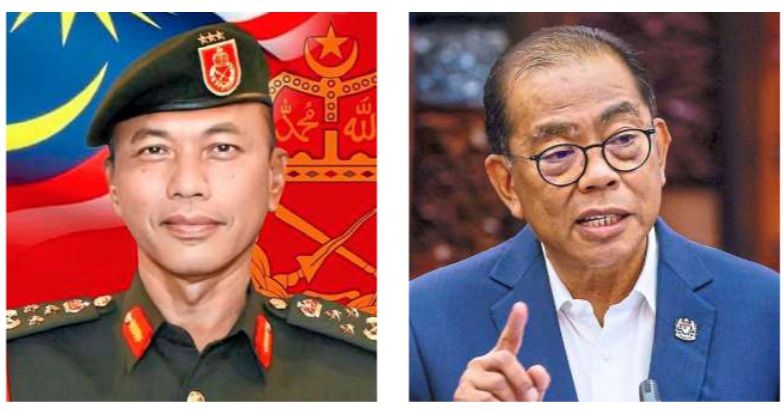 New leader: Malek Razak (left); and Mohamed Khaled. — Photo courtesy of the Defence Ministry/Bernama