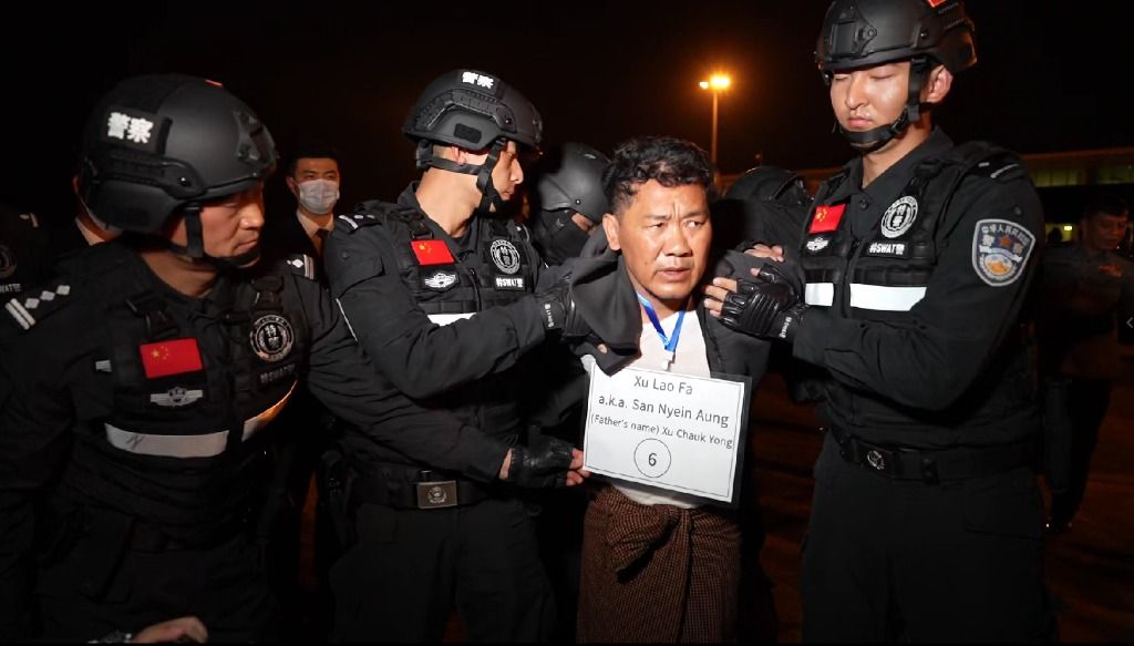 Five Myanmar gang members sentenced in China