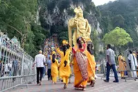 Batu Caves draws sea of yellow-clad devotees for Thaipusam