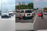 QuickCheck: Did a policeman hang off the side of speeding vehicle during an arrest?