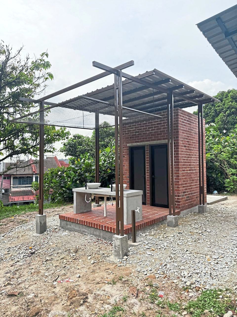 New toilets among upgrades at the Mayday community garden.