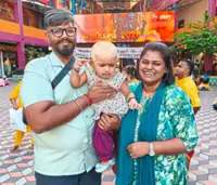 Parents pass torch of tradition to children