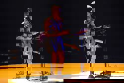 Justin Bieber performs in boxers in stripped-down Grammys set