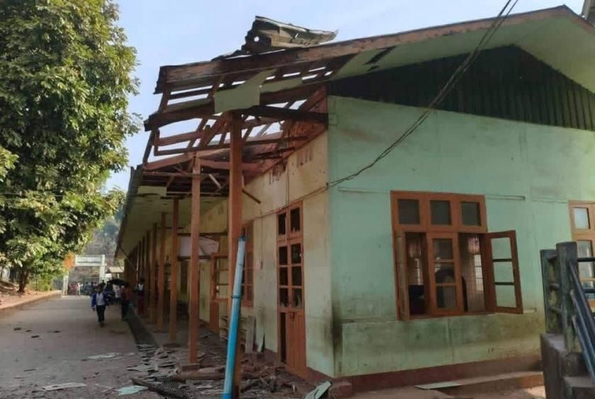 Artillery shell explodes inside school compound in northern Myanmar, two 10-year-old students injured