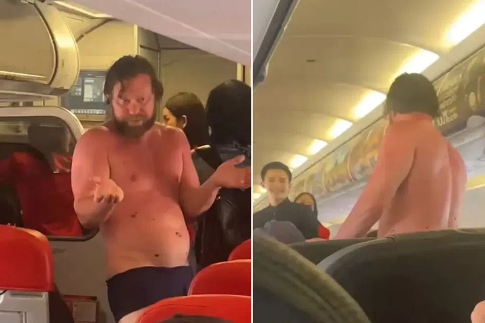 Drunk passenger strips on AirAsia flight from Vietnam to Bangkok, barges past others after landing
