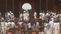 Ruckus in Kerala Assembly; shouting matches, physical jostling over Sabarimala gold smuggling case