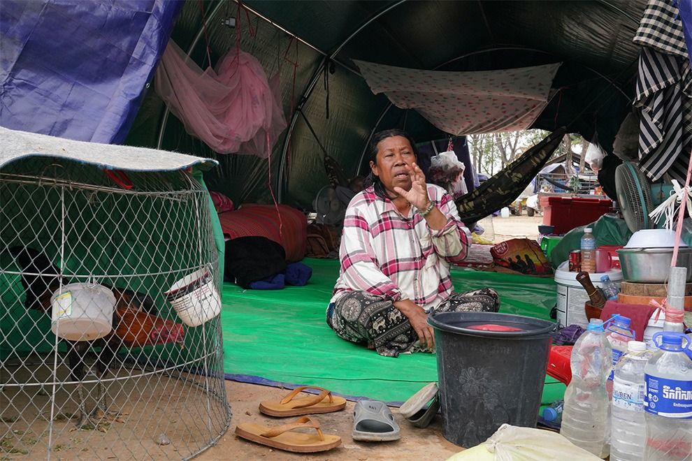 63-year-old Chhuy Ty from Samaki village in the Boeung Trakuon area, fled on December 8, 2025. - PPP