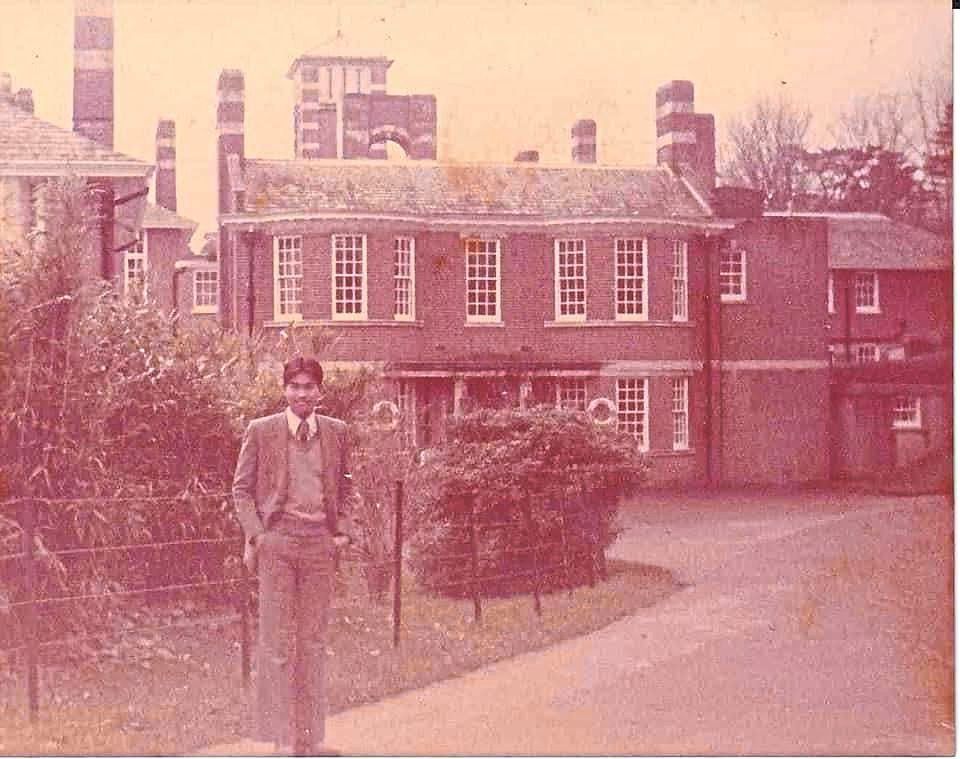 The writer in England in 1979, when he attended the Britannia Royal Naval College.