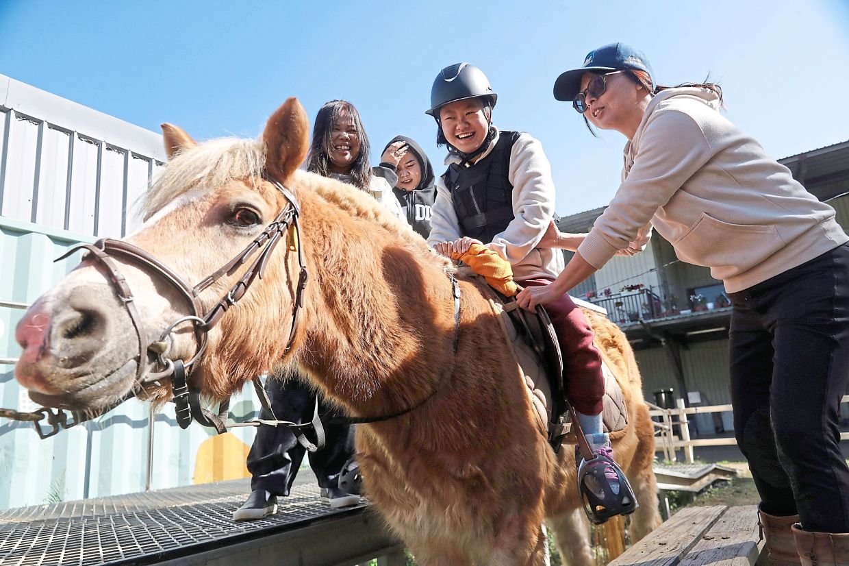 Horse riding aids disabled kids