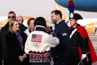 Olympics-US Vice President Vance arrives in Milan on eve of Games opening