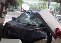 Driver falls asleep at the wheel, crashes into school wall