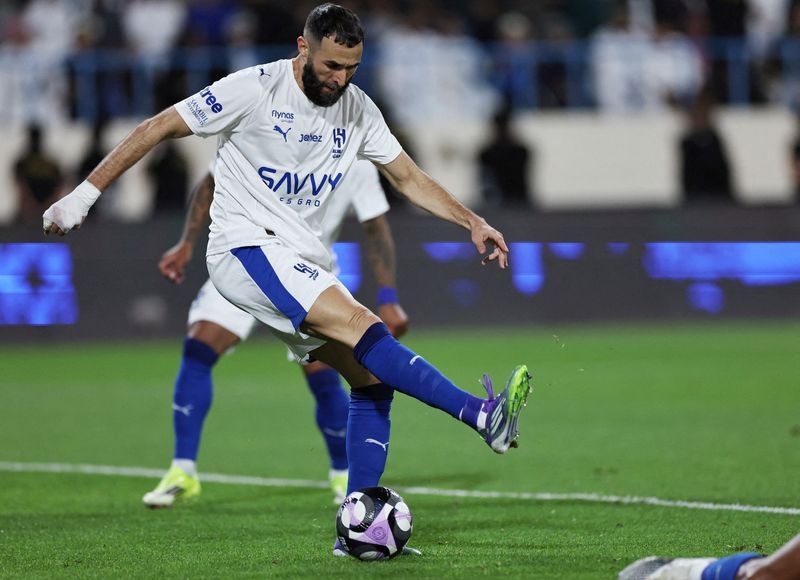 Soccer-Benzema scores hat-trick on his debut for Al-Hilal