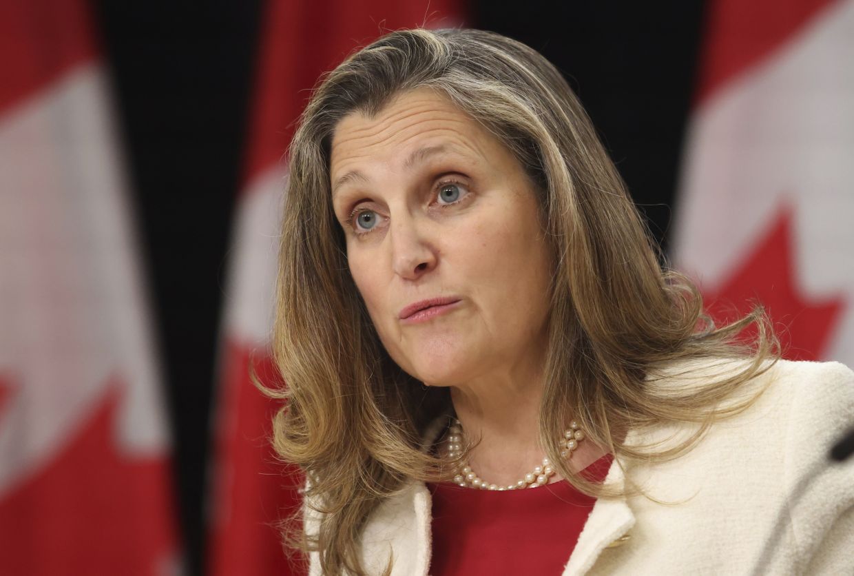 The future of globalisation? Less economic dependency on China, Canada’s Freeland hopes