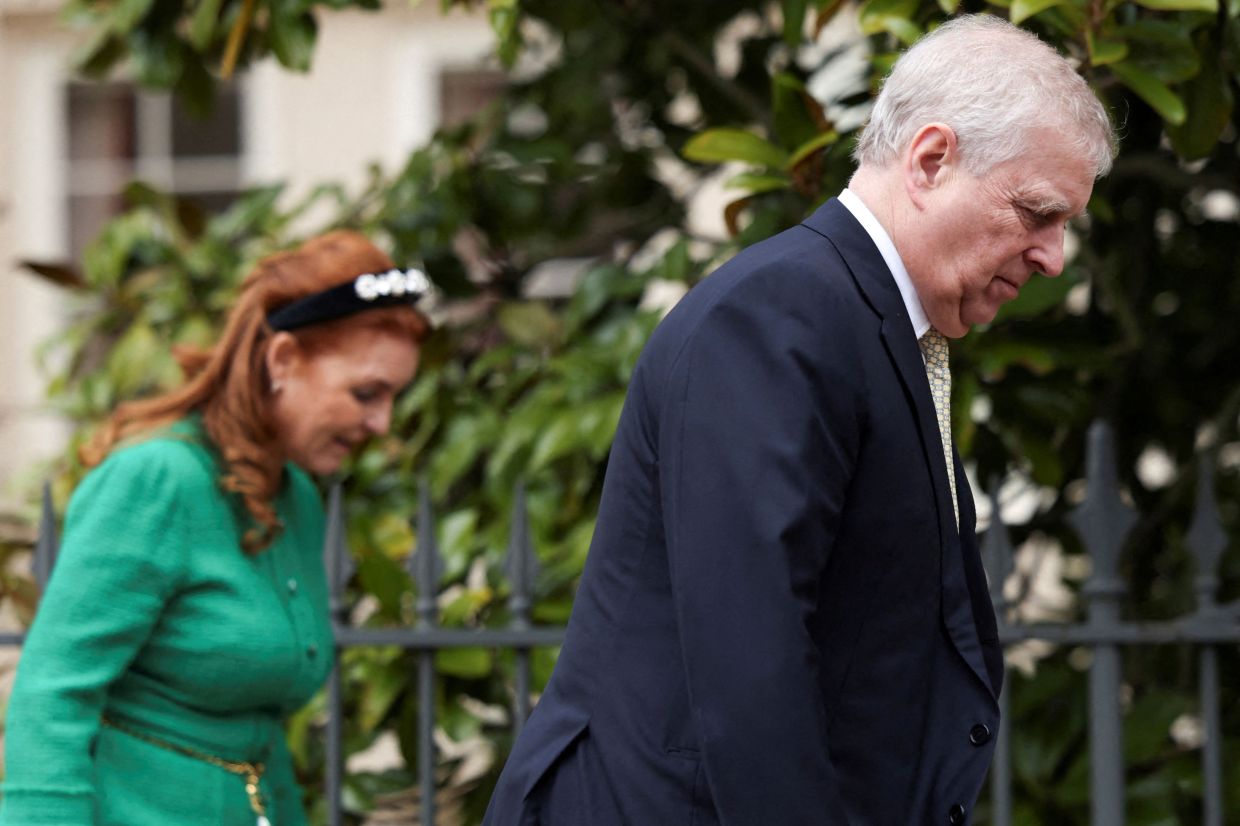 Sarah Ferguson and Britain's former prince Andrew. — AFP
