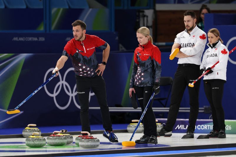 Olympics-Curling-US, Britain maintain winning streaks, champions Italy bounce back