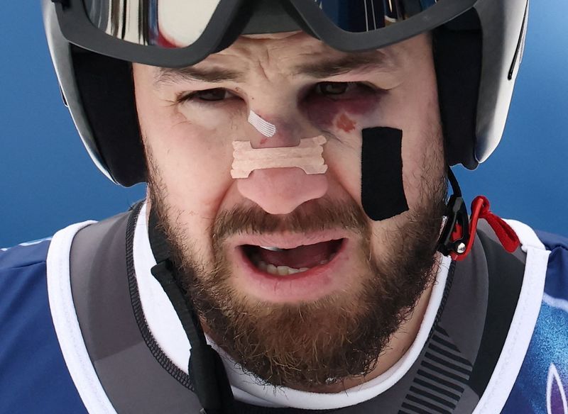 Olympics-Alpine skiing-‘I’m a bit of a psychopath’, bruised Hemetsberger says on returning to Stelvio slope after crash