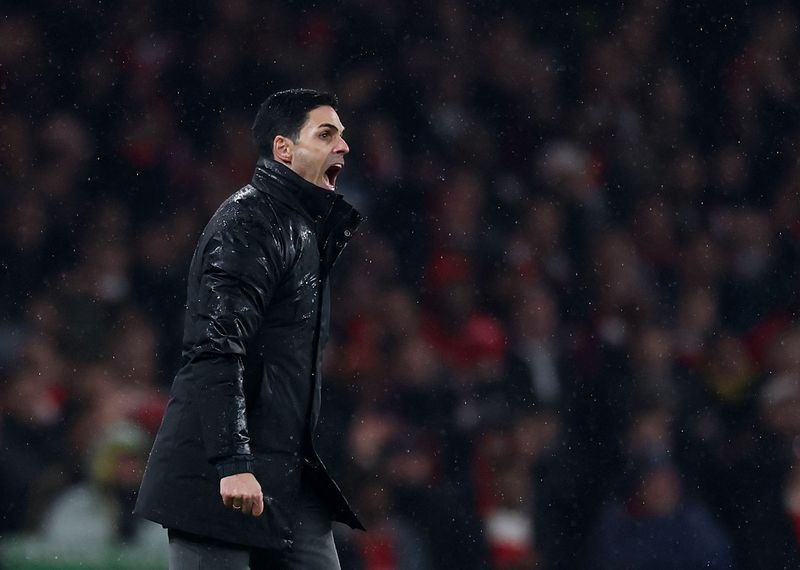 Soccer-Arteta upbeat on Arsenal's title push but expects tough Sunderland challenge