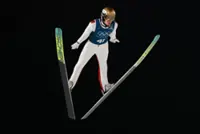 Olympics-Ski Jumping-Normal Hill training takes off, Domen Prevc decides to rest