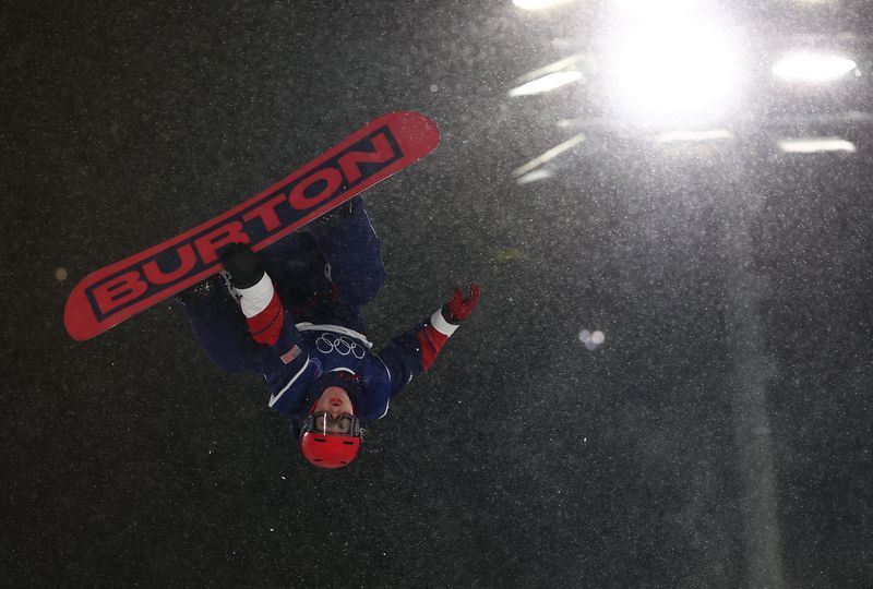 Olympics-Livigno's sky-high Big Air jump wows riders despite scaffolding surprise