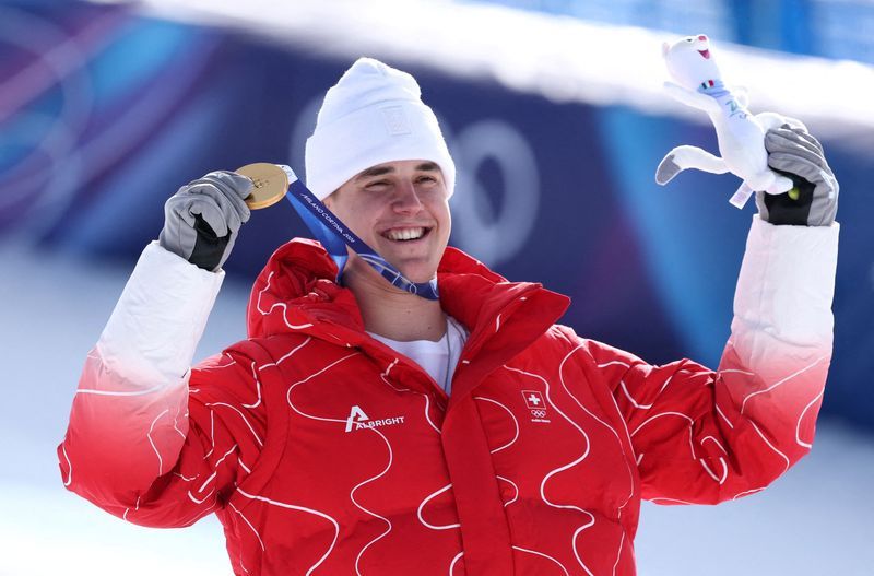 Olympics-Alpine skiing-Swiss downhill champion von Allmen almost quit aged 17