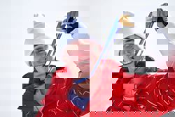 Olympics-Alpine skiing-Swiss upstart Von Allmen stuns Odermatt to win downhill gold