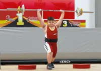 10-year-old weightlifter shows grit beyond age