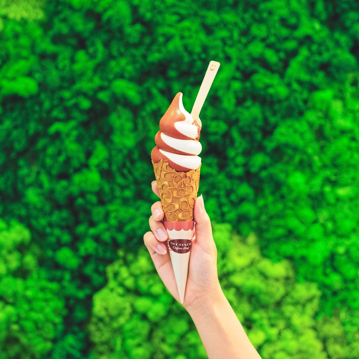 The nasi lemak soft serve is available only at the Mitsui KLIA outlet.