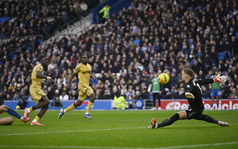 Soccer-Palace snap nine-game winless run by beating Brighton