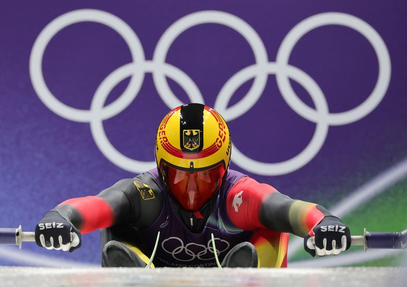 Olympics-Luge-Langenhan takes crushing luge gold for Germany