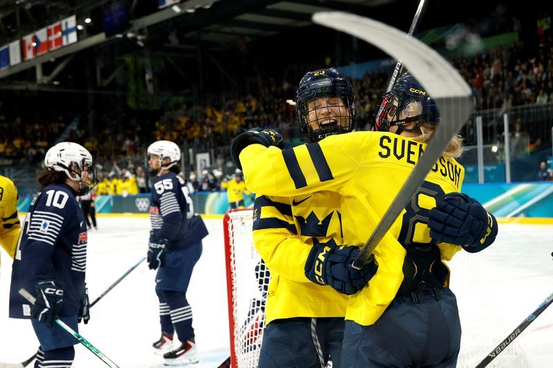 Olympics-Ice Hockey-Top scorer Johansson and Sweden stay focused on group stage before medal hunt