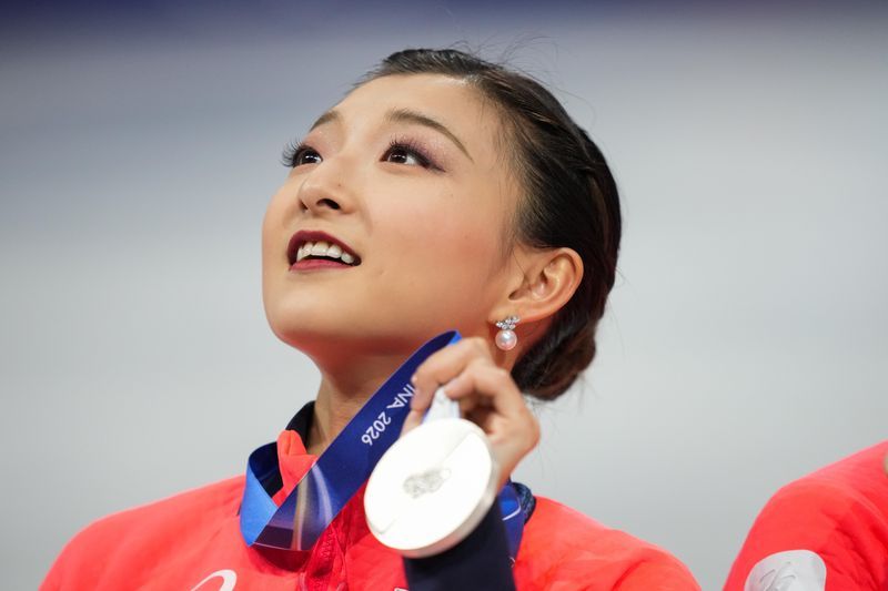 Olympics-Figure Skating-Japan's team silver felt like gold, says Sakamoto