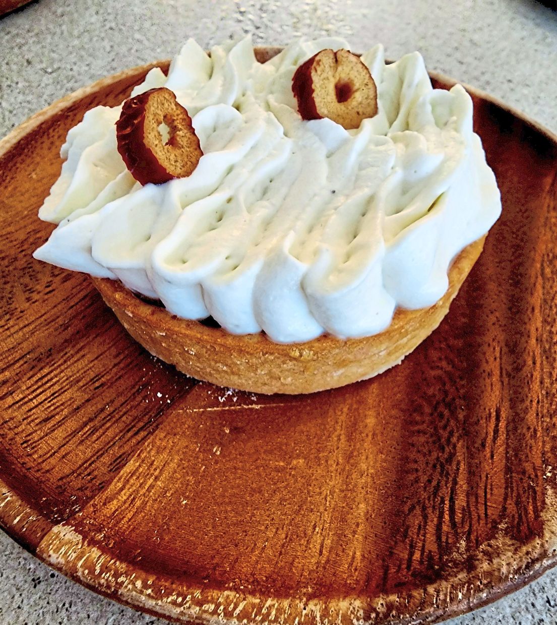 The oolong caramel and chocolate ganache filled tart is sensationally good.