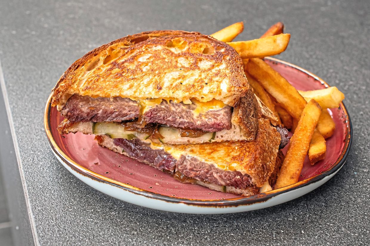 The salt beef cheese melt is executed to a fine art. — MPB 