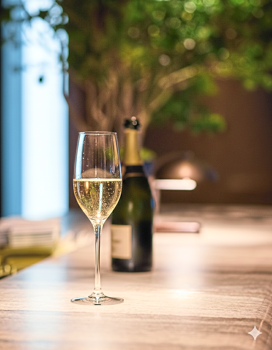 The brunch has three tiers - the most expensive one comes with unlimited champagne.