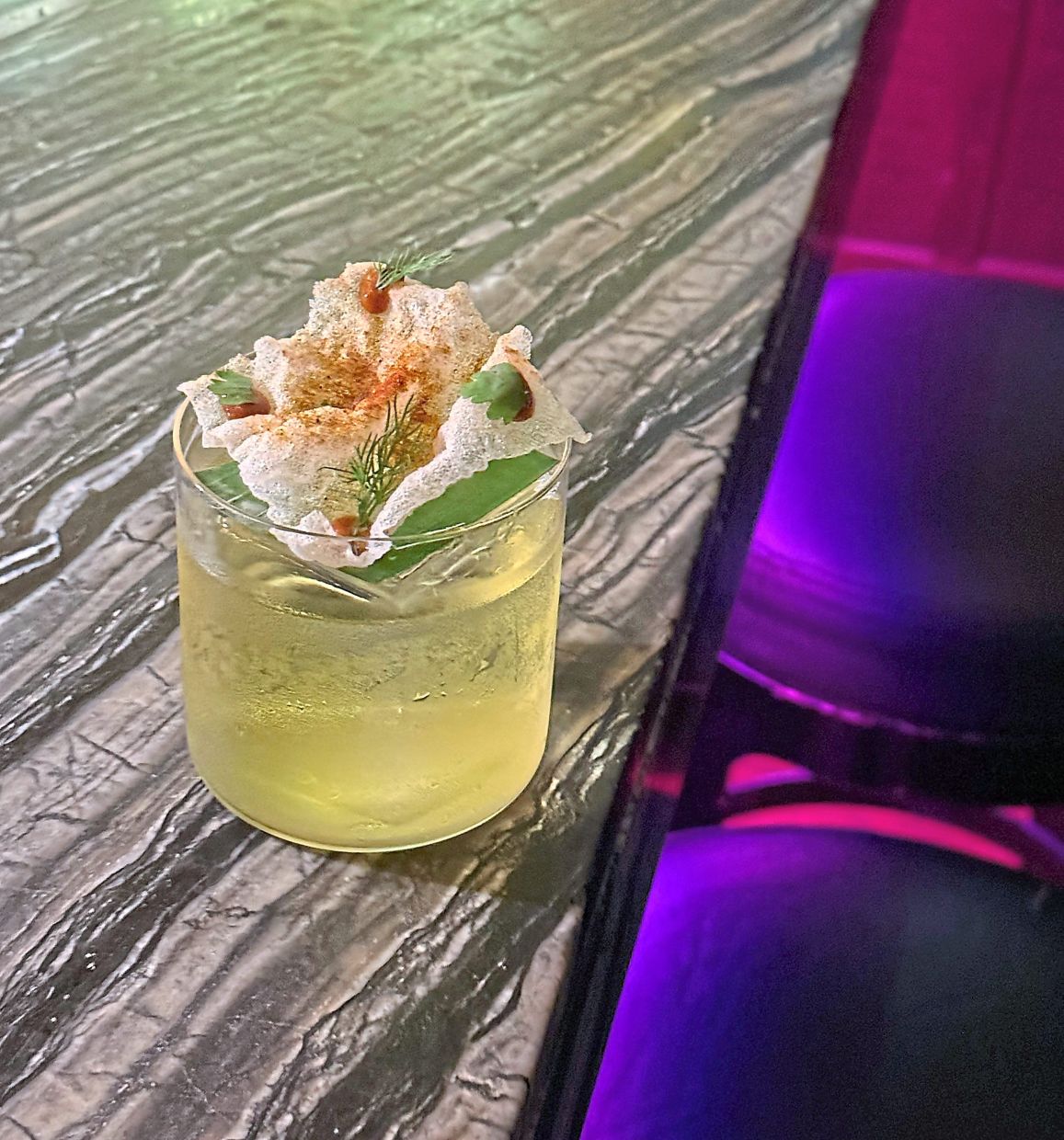 The Madame Siam is a spicy and herbaceous Thai homage to the Margarita.