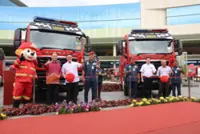 Bomba receives fleet of 30 new fire engines from China