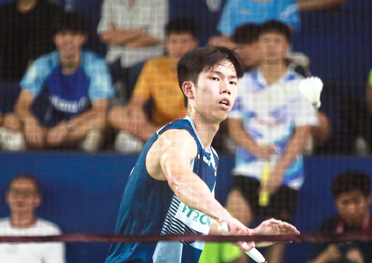 Youthful reserve: Kong Wei Xiang is one of the youngsters who could be an option in the singles.