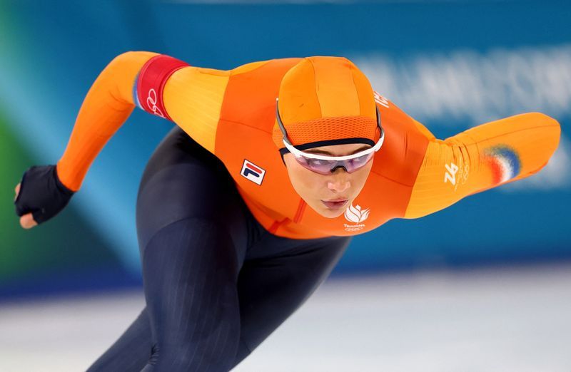 Olympics-Speed skating-Leerdam breaks Olympic record to open Dutch medal account at Milano Cortina with 1000m gold