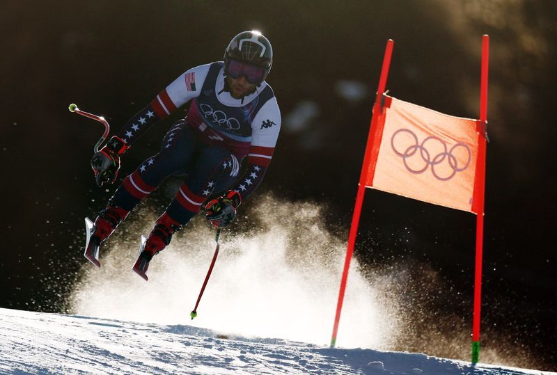 Olympics-Alpine skiing-Childhood friends and longtime rivals join forces in new team combined race