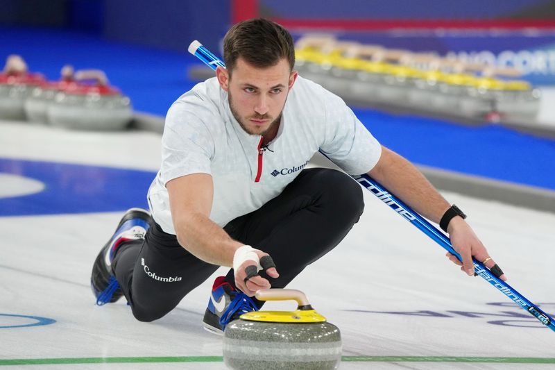 Olympics-Curling-US curler Dropkin thrills crowds at Milano Cortina Games